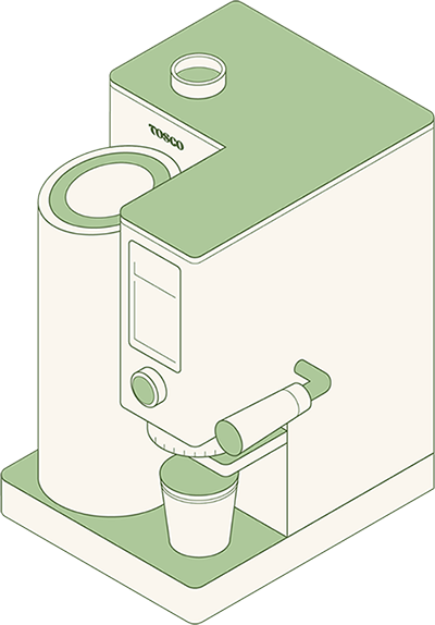 The world's first roast-and-grind coffee system